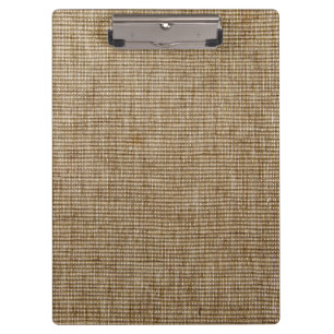 Portapapeles Rústico Burlap Nature Pattern - Mader