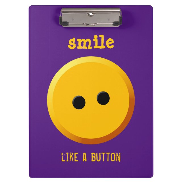 portapapeles sonriente como un botón (Anverso)