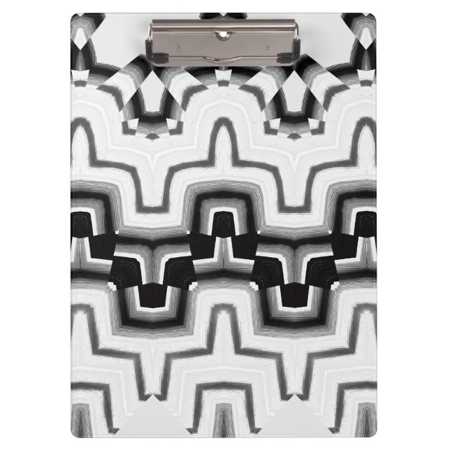 Portapapeles Un diseño moderno de moda en blanco y (Anverso)