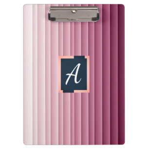 Portapapeles vertical con monograma personalizado