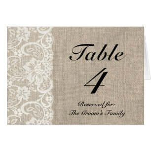 Portatarjetas rústico del lugar de la tabla de la