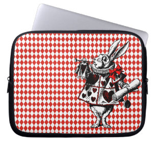 Portátil Alicia de Conejo Blanco con funda para portátiles