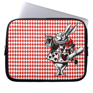 Portátil Alicia de Conejo Blanco con funda para portátiles