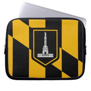 Portátil Bandera de la ciudad de Baltimore Funda para portá