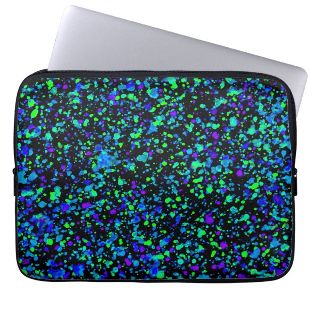 Portátil Blue Splatter - Funda para portátiles (Frente)