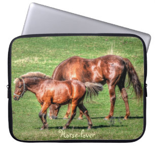 Portátil Caballos Dun y funda de dispositivo para los amant