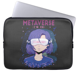 Portátil Chica anime gafas de realidad virtual funda para p
