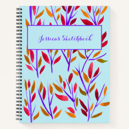 Portátil de cuaderno de esbozo personalizado con f