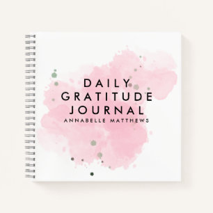 Portátil de Diario de Gratitud de Pink Self Care D