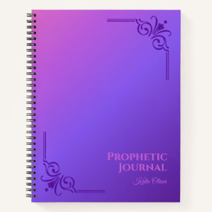 Portátil de espiral de diario profetizado personal
