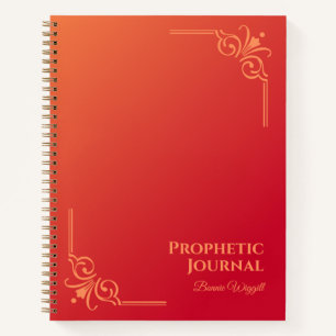 Portátil de espiral de diario profetizado personal