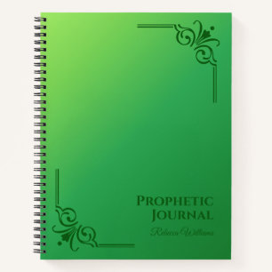 Portátil de espiral de diario profetizado personal