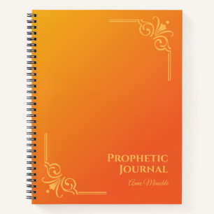 Portátil de espiral de diario profetizado personal