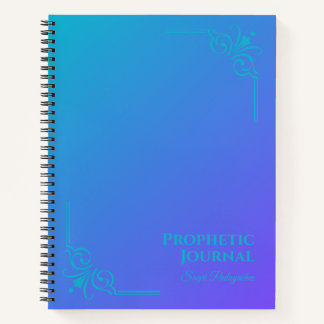 Portátil de espiral de diario profetizado personal