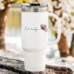 Portátil de flor de Word con encanto Pegatina de