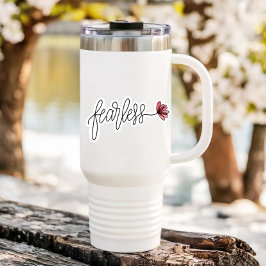 Portátil de Flor de Word sin miedo | Pegatina de c