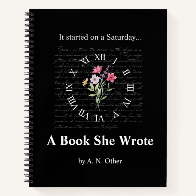 Portátil de portada del libro de pretenes florales (Anverso)