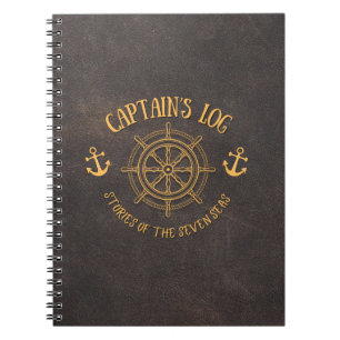 Portátil del cuaderno de notas del capitán