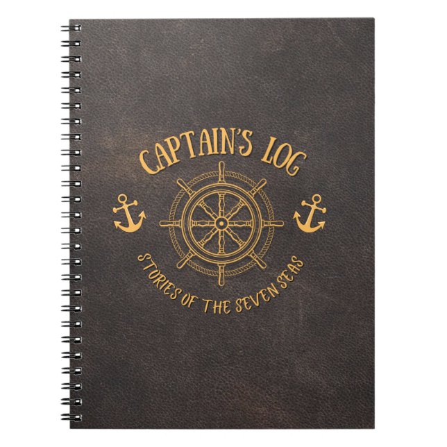 Portátil del cuaderno de notas del capitán (Frente)