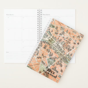 Portátil del planificador de mapas de París de épo
