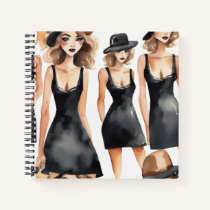 Portátil diva LBD - Pequeño Diario de Vestido Negr