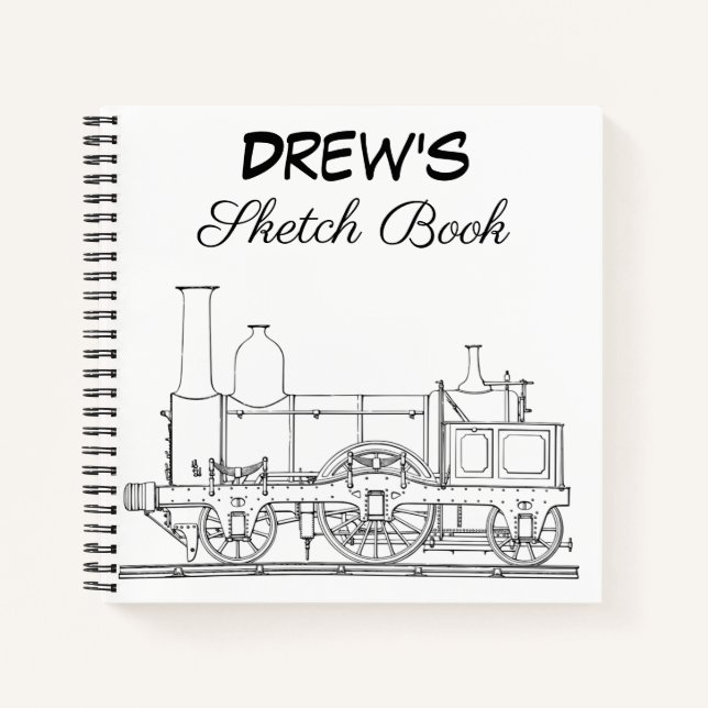 Portátil Espiral de cuaderno de esbozo personaliza (Anverso)