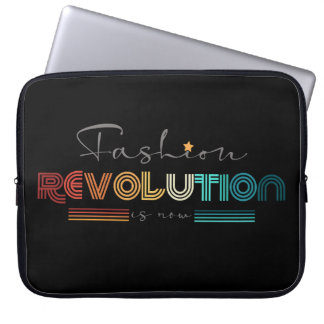 Portátil Fashion Revolution Retro Tipográfica Funda para Po