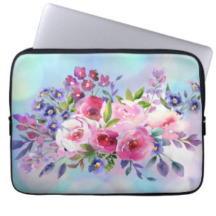 Portátil Flores acuáticas Funda para portátiles Neoprene de