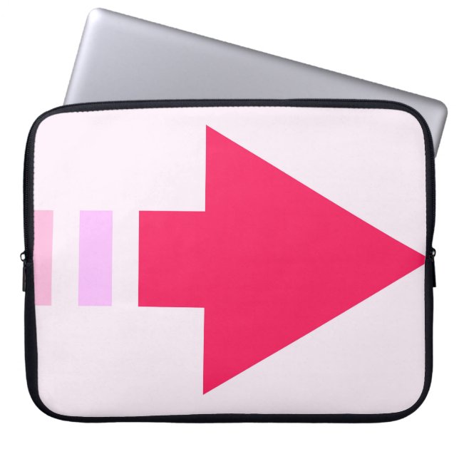 Portátil Funda de Neopreno para Laptop Pink Arrow de 15 pul (Frente)