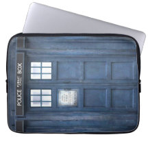 Funda divertida para laptop de cabina telefónica