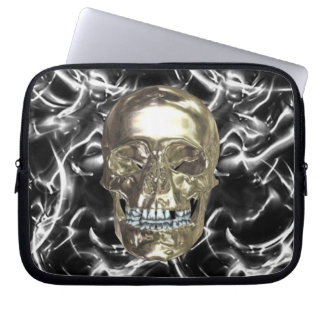 Portátil Funda eléctrica cromada para portátiles Skull