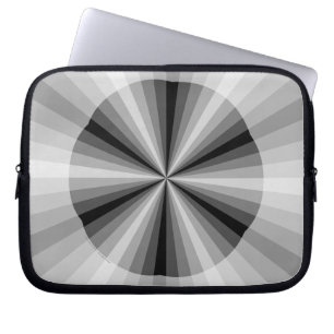 Portátil Funda negra para laptop con ilusión óptica
