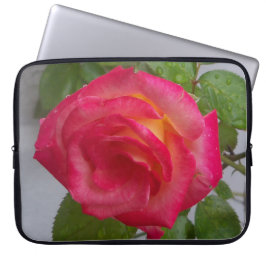Portátil Funda para computadora con foto de una rosa