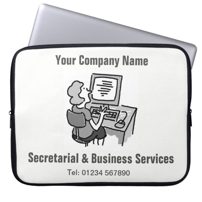 Portátil Funda para computadora de apoyo secretarial y come (Frente)