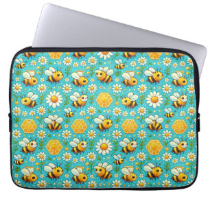 Portátil Funda para Laptop Abejas Lindas Margaritas Regalo