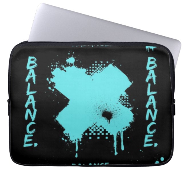 Portátil Funda para Laptop Abstract Balance - Ciberpunk Mod (Frente)