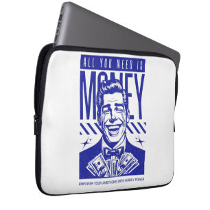 Portátil Funda para Laptop Arte de Dinero Motivacional - Pr
