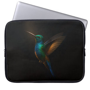 Portátil Funda para Laptop Black 4 Luxe, Colibrí en vuelo