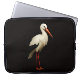 Portátil Funda para Laptop Black 4 Luxe, Graceful Stork