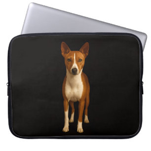 Portátil Funda para Laptop Black 4 Luxe, Perro Basenji Eleg