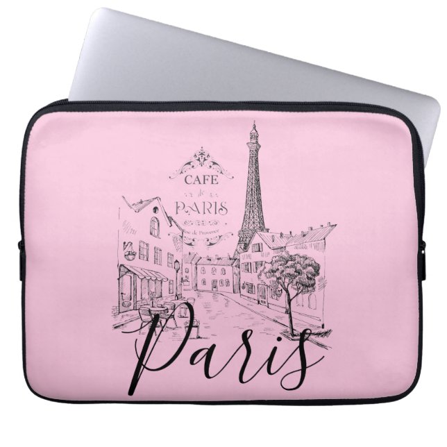 Portátil Funda para Laptop Cafe Paris (Frente)