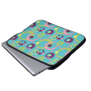 Portátil Funda para Laptop Círculos Azules Funky