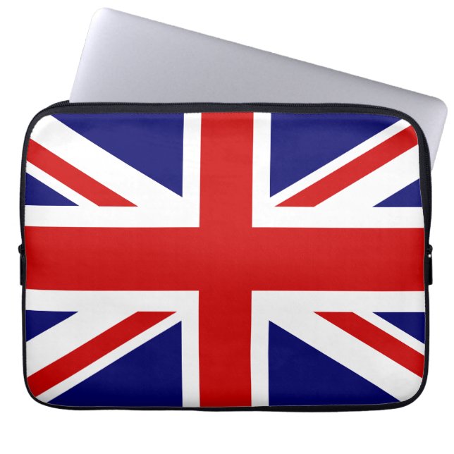 Portátil Funda para laptop con bandera británica | Diseño U (Frente)