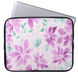 Portátil Funda para Laptop de Acuarela Floral Lavanda Elega