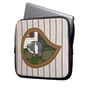 Portátil Funda para laptop de Basil el cerdo