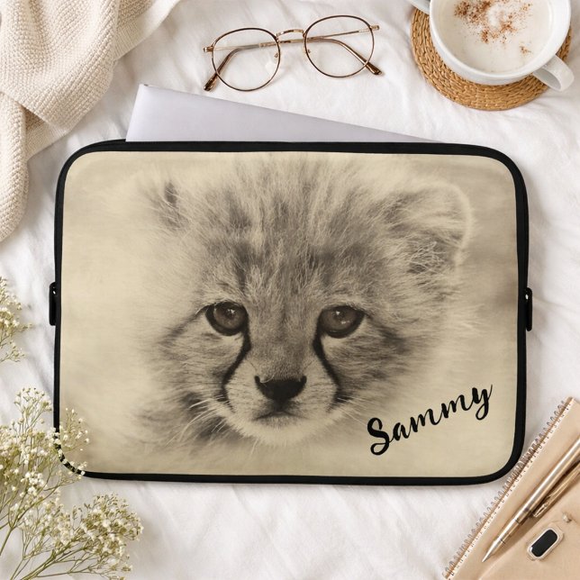 Portátil Funda para laptop de cachorro de guepardo lindo (Subido por el creador)