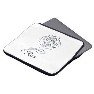 Portátil Funda para Laptop Elegant Rosa Fine Line Art