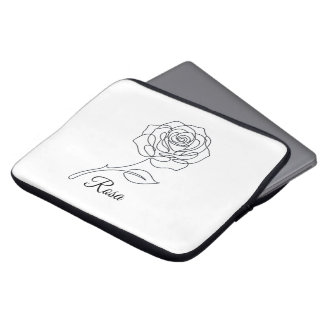 Portátil Funda para Laptop Elegant Rosa Fine Line Art