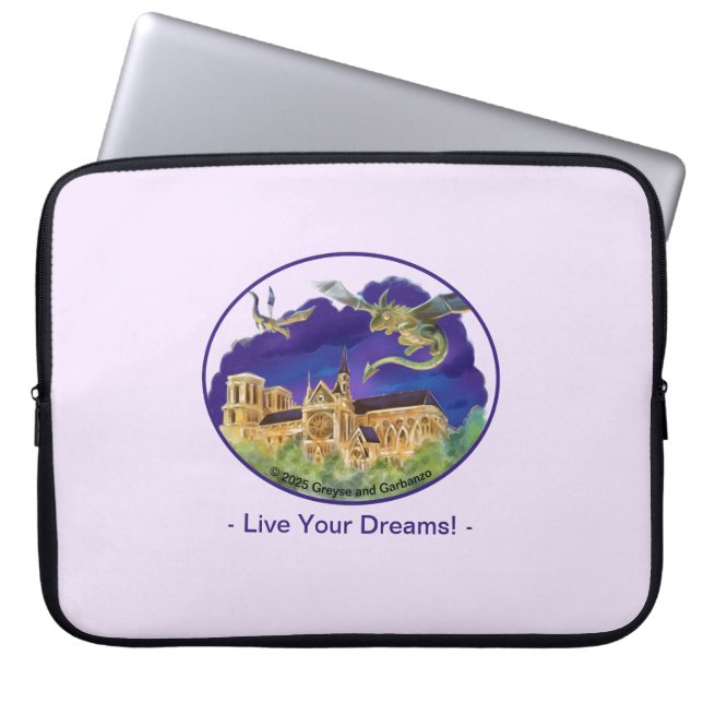 Portátil Funda para Laptop Gargoyle Notre Dame - Sueños de  (Frente)