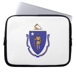 Portátil Funda para portátiles con bandera del estado de Ma